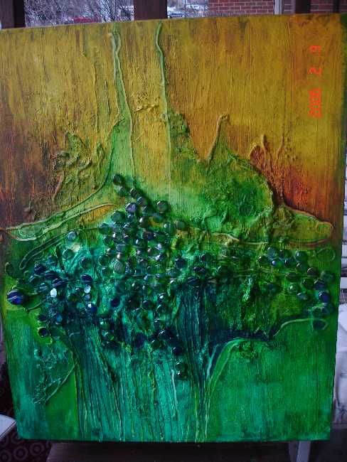 Pintura intitulada "The tree" por German-Tylman, Obras de arte originais,