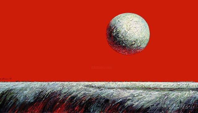 Картина под названием "Пейзаж №1." - Александр Тюрин, Подлинное произведение искусства, Другой