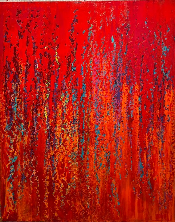 Schilderij getiteld "Field of Noise/Full…" door Uday Mastenbroek, Origineel Kunstwerk, Acryl