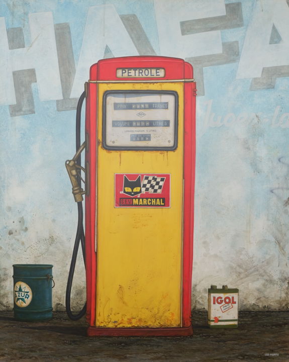 Pompe à essence gasoline vintage