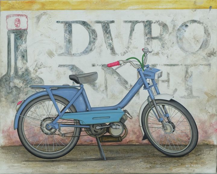 Schilderij getiteld "DUBONNET" door Ugo Pioppo, Origineel Kunstwerk, Acryl
