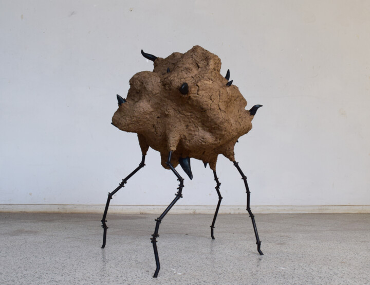 Sculpture titled "Horror vacui" by Uğur Ömer Pekince, Original Artwork, Paper