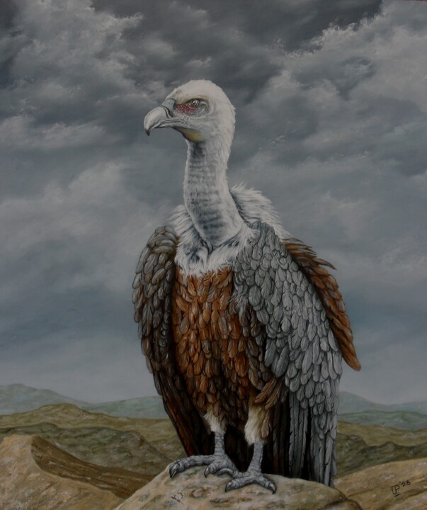 제목이 "Nekhbet/Vulture"인 미술작품 Uko Post로, 원작, 기름