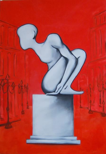 Painting titled "Exit" by Stanislav Ukraintsev, Original Artwork