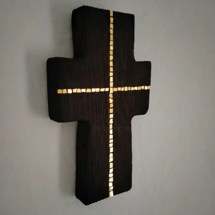 Художественная композиция под названием "крест" - Майстерня Укрмозаїка, Подлинное произведение искусства, Мозаика