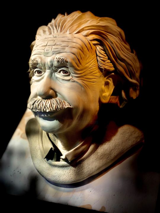 Sculpture titled "Albert" by Ulrich Meier, Original Artwork, Clay