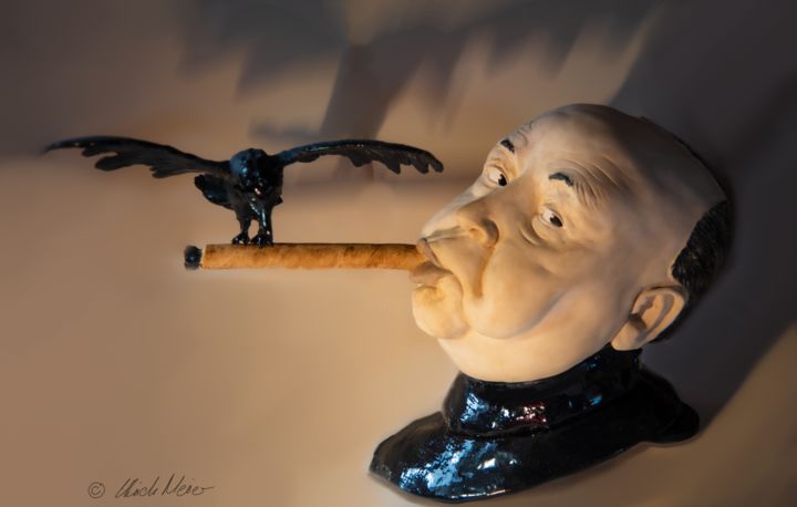 Sculpture titled "Alfred" by Ulrich Meier, Original Artwork, Clay