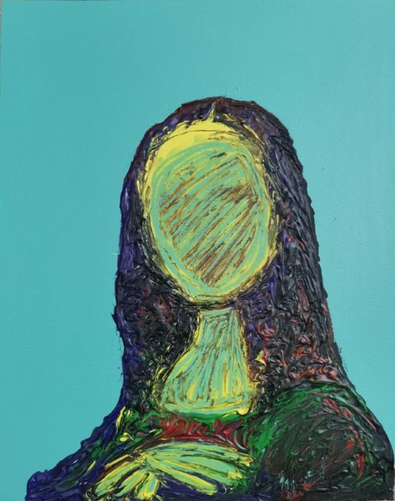 Картина под названием ""Wrong art", modern…" - Uliana Veretennikova, Подлинное произведение искусства, Акрил Установлен на Д…