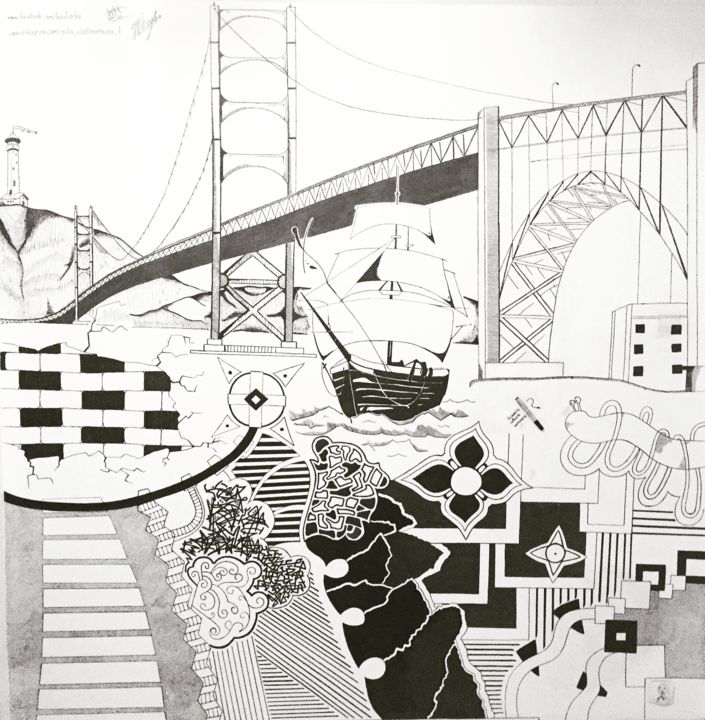 "Графика" başlıklı Tablo Yuliia Labunska tarafından, Orijinal sanat, Işaretleyici