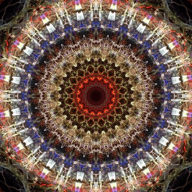 Photography titled "MANDALA - Roman nig…" by Ulgheri, Original Artwork