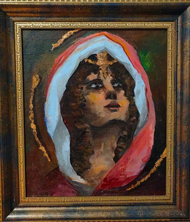 Peinture intitulée "Надежда" par Ulia Bicenova, Œuvre d'art originale, Acrylique