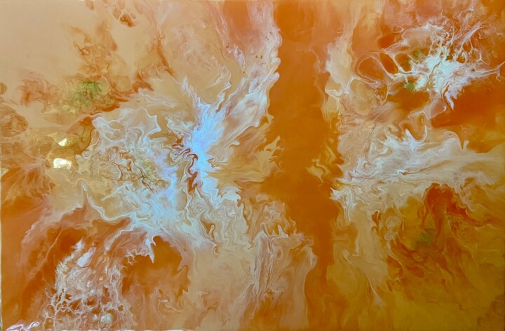 Ζωγραφική με τίτλο "Peach tree" από Юлия Добровольская, Αυθεντικά έργα τέχνης, Ακρυλικό