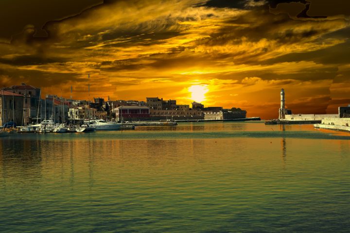 Fotografie mit dem Titel "The old harbour of…" von Ulli Heupel, Original-Kunstwerk, Digitale Fotografie