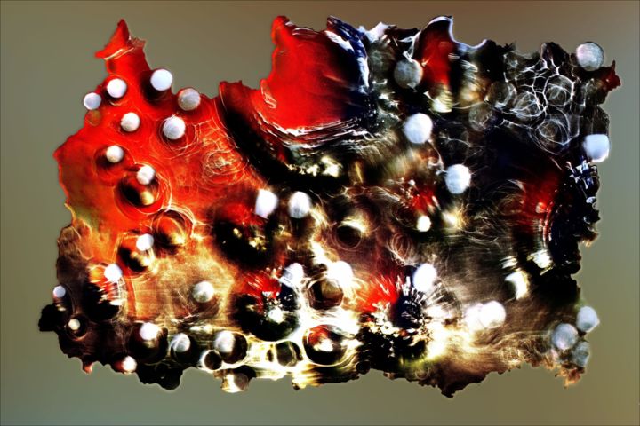 Digitale Künste mit dem Titel "Macro 7" von Ulli Heupel, Original-Kunstwerk, 2D Digital Work