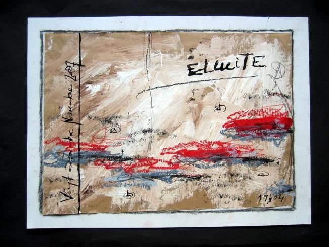 Schilderij getiteld "ELuciTE" door Eric Ullrich, Origineel Kunstwerk