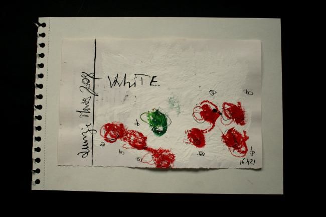 Peinture intitulée "WhiTE (encre de Chi…" par Eric Ullrich, Œuvre d'art originale