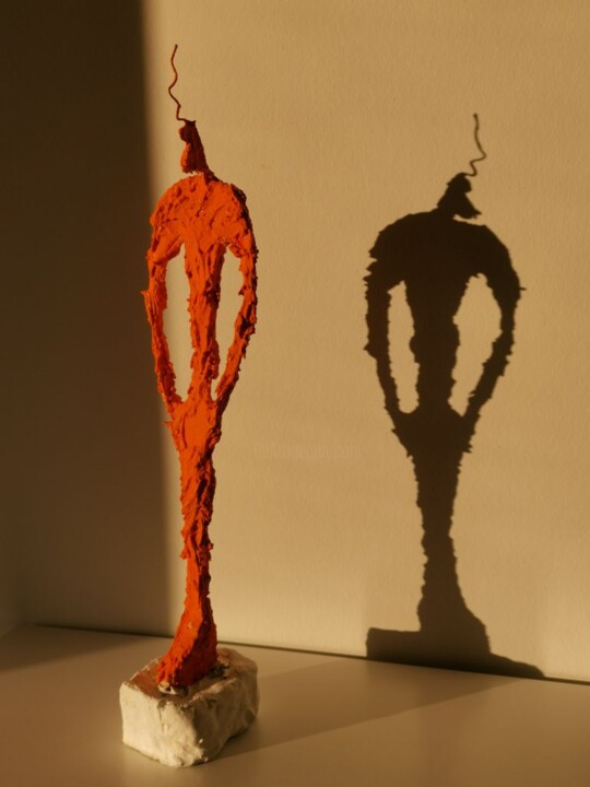 Sculpture intitulée "Pop Art meets Giaco…" par Ulrich Ernst Nievergelt, Œuvre d'art originale, Argile
