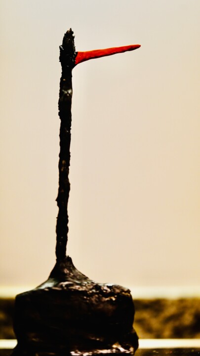 Sculpture intitulée "le nez / die Nase /…" par Ulrich Ernst Nievergelt, Œuvre d'art originale, Argile
