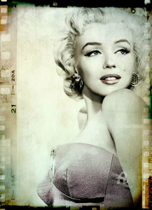 Fotografia intitolato "Marilyn Monroe eyes" da Ivan Venerucci, Opera d'arte originale, Fotografia digitale