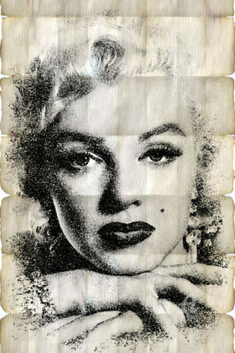 Arte digitale intitolato "Marilyn Monroe infi…" da Ivan Venerucci, Opera d'arte originale, Pittura digitale