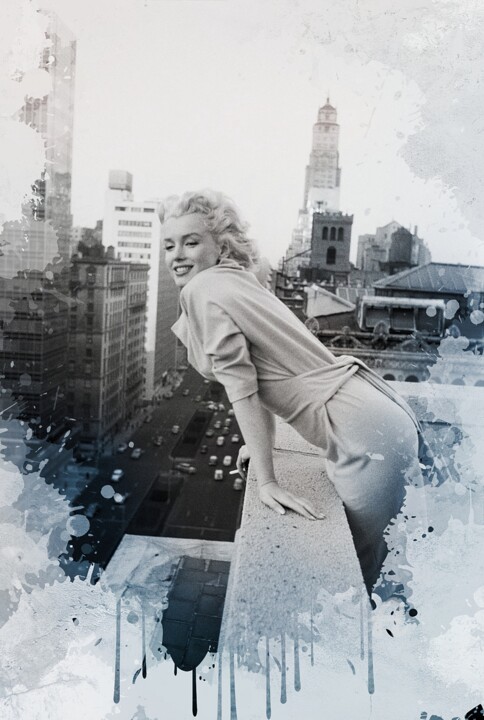 Fotografia zatytułowany „Marilyn Monroe in N…” autorstwa Ivan Venerucci, Oryginalna praca, Manipulowana fotografia