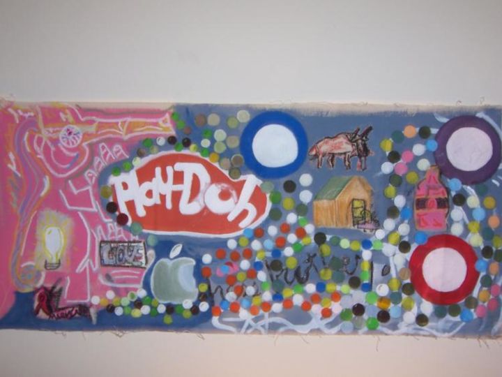 Painting titled "LOVE" by Ulysses Mcghee, Original Art,