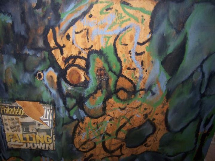 Painting titled "down and out " by Ulysses Mcghee, Original Art,