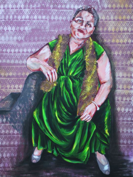 Malarstwo zatytułowany „big mama” autorstwa Umay Aydemir, Oryginalna praca, Akryl