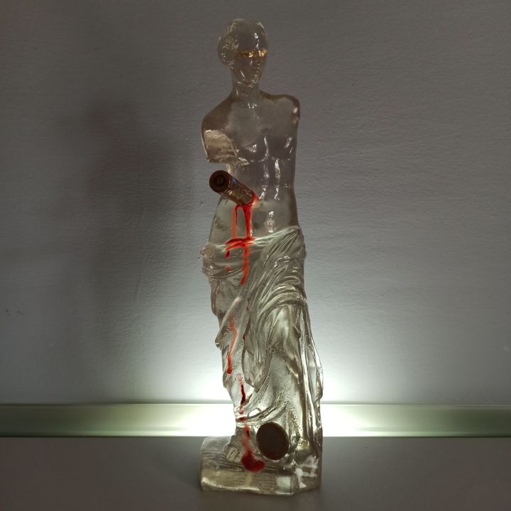 Sculpture intitulée "L' arte di uccidere…" par Umberto Bottoni, Œuvre d'art originale, Résine