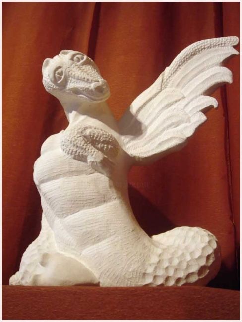 Sculpture intitulée "dragon" par Umo, Œuvre d'art originale