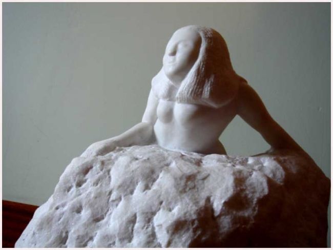 Sculpture intitulée "Carrara" par Umo, Œuvre d'art originale