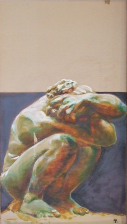 Ζωγραφική με τίτλο "C.C" από Ber T, Αυθεντικά έργα τέχνης, Μελάνι