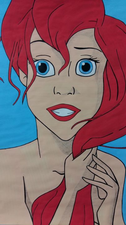 Painting titled "Ariel La Petite Sir…" by Xavier Nowakowski, Original Artwork, Other