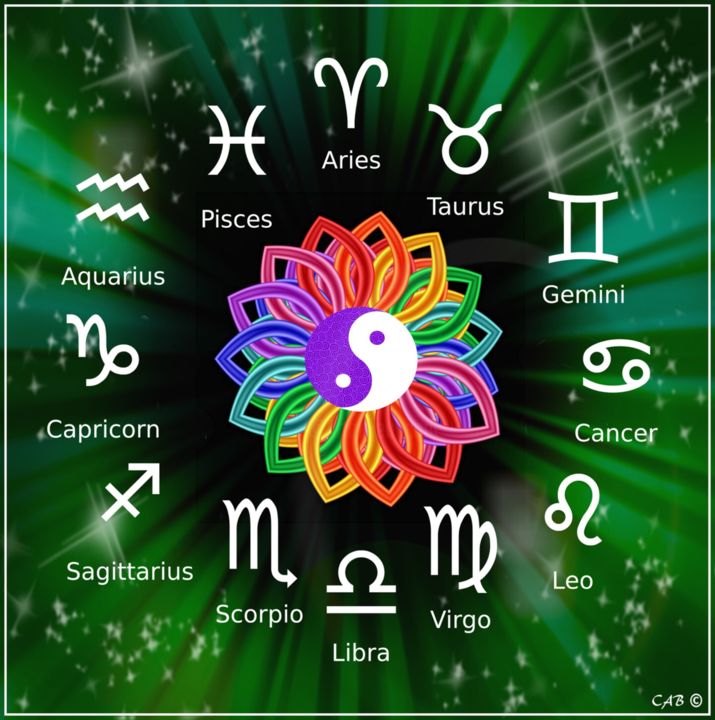 Digital Arts titled "Astrological" by Carol, Original Artwork, Other