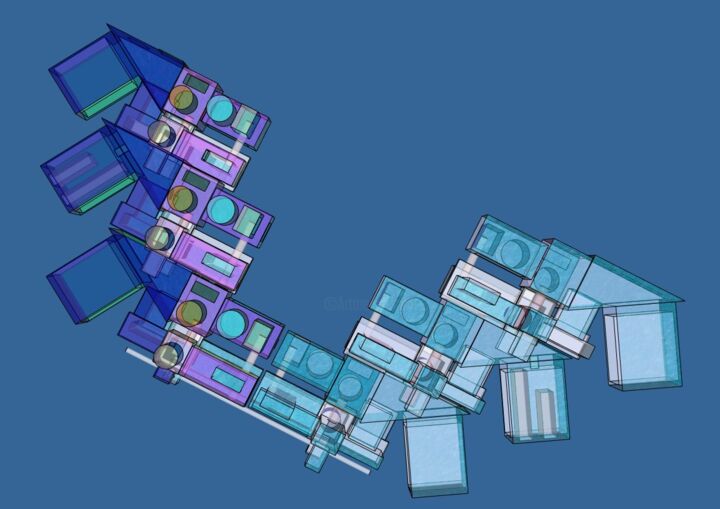 Arts numériques intitulée "CREA vif" par Universlavie, Œuvre d'art originale, Modélisation 3D