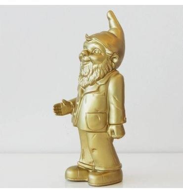Malerei mit dem Titel "Welcome Gnome - Gold" von Unknown Artist, Original-Kunstwerk