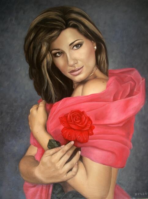 Pintura titulada "Delain's Portrait C…" por Unknown Artist, Obra de arte original