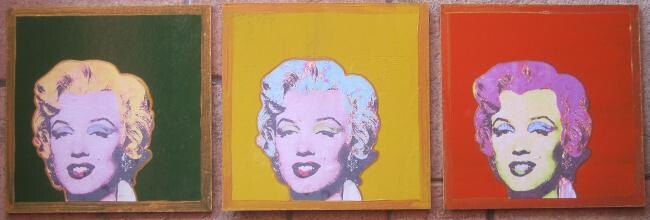 Pittura intitolato "Tribute to Monroe 3…" da Unknown Artist, Opera d'arte originale