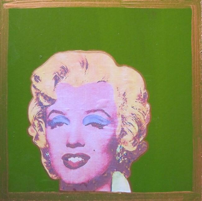 Ζωγραφική με τίτλο "Tribute to Monroe 1…" από Unknown Artist, Αυθεντικά έργα τέχνης