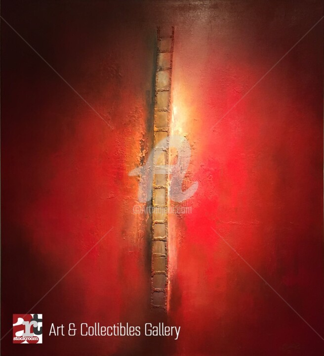 Pintura intitulada "Ladder of Fame #Art…" por Unknown Artist, Obras de arte originais, Acrílico
