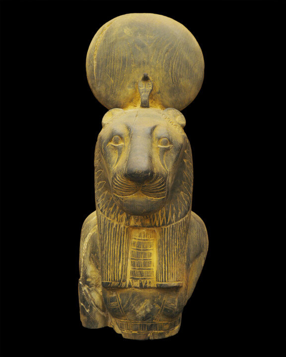 "Egyptian wooden scu…" başlıklı Heykel Unknown Artist tarafından, Orijinal sanat, Ahşap