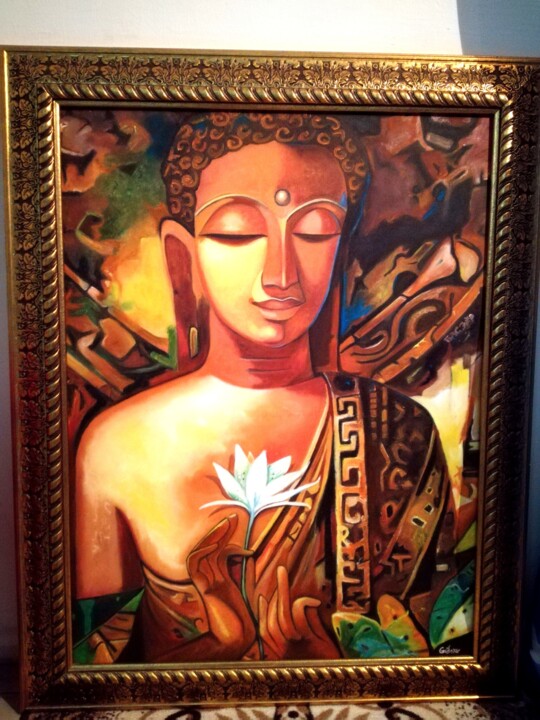 "Buddha" başlıklı Tablo Unknown Artist tarafından, Orijinal sanat, Diğer