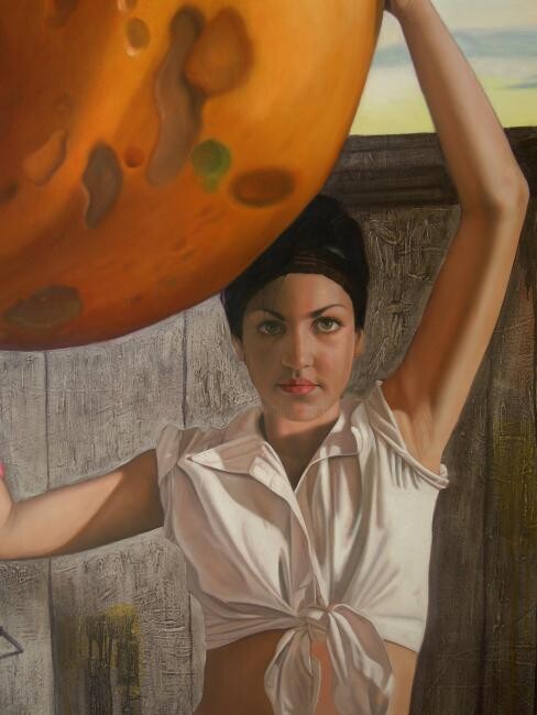 Pintura titulada "Cuban Youth Lady" por Unknown Artist, Obra de arte original