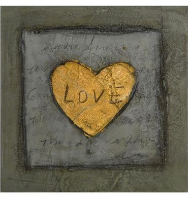 Painting titled "Love Heart" by Unknown Artist, Original Artwork