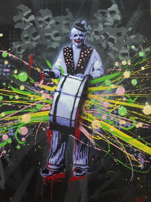 Malarstwo zatytułowany „Clown” autorstwa Unknown Artist, Oryginalna praca
