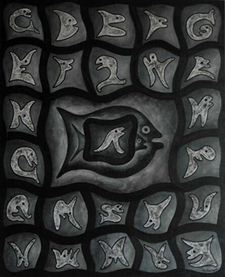 Malarstwo zatytułowany „Alphabetique 2” autorstwa Unknown Artist, Oryginalna praca