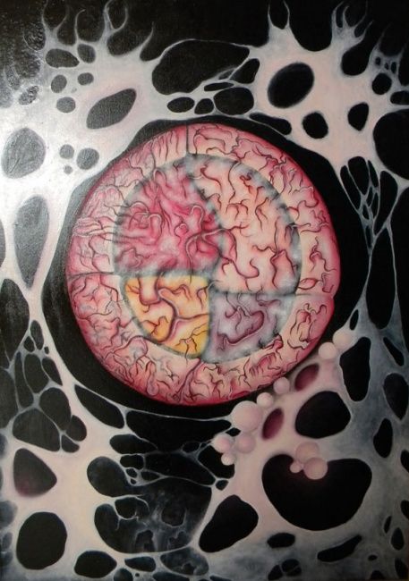 Картина под названием "Conception" - Monica Fence, Подлинное произведение искусства