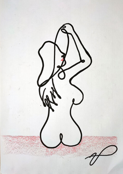 Painting titled "Waiting for the Sun" by Ulisses Pereira, Original Artwork, Marker
