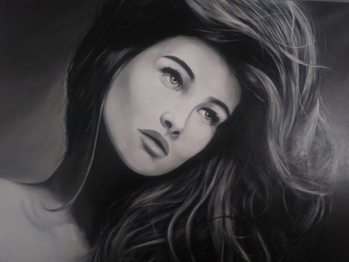 Peinture intitulée "Alma" par Urahara Kisuke, Œuvre d'art originale, Huile