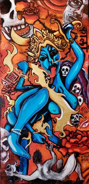 Pintura intitulada "Kali" por Urban Nature, Obras de arte originais, Acrílico